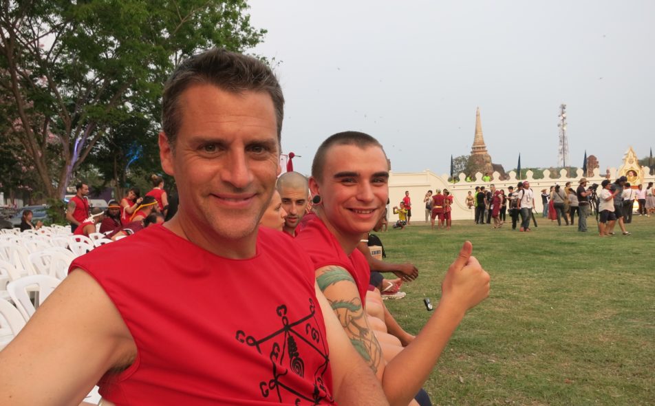 Bradley and I at the Wai Kru ceremony