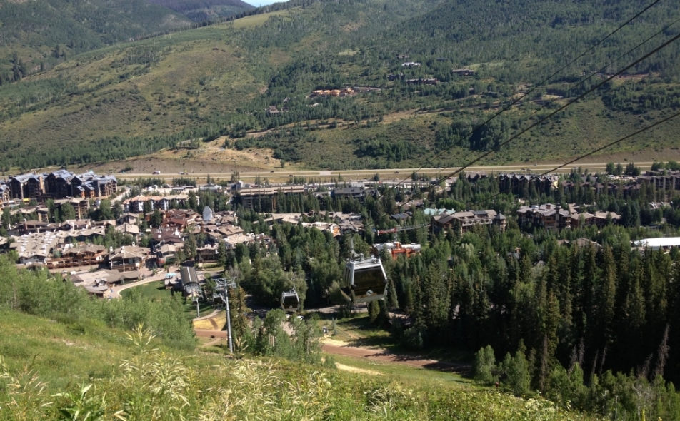 Vail from above.